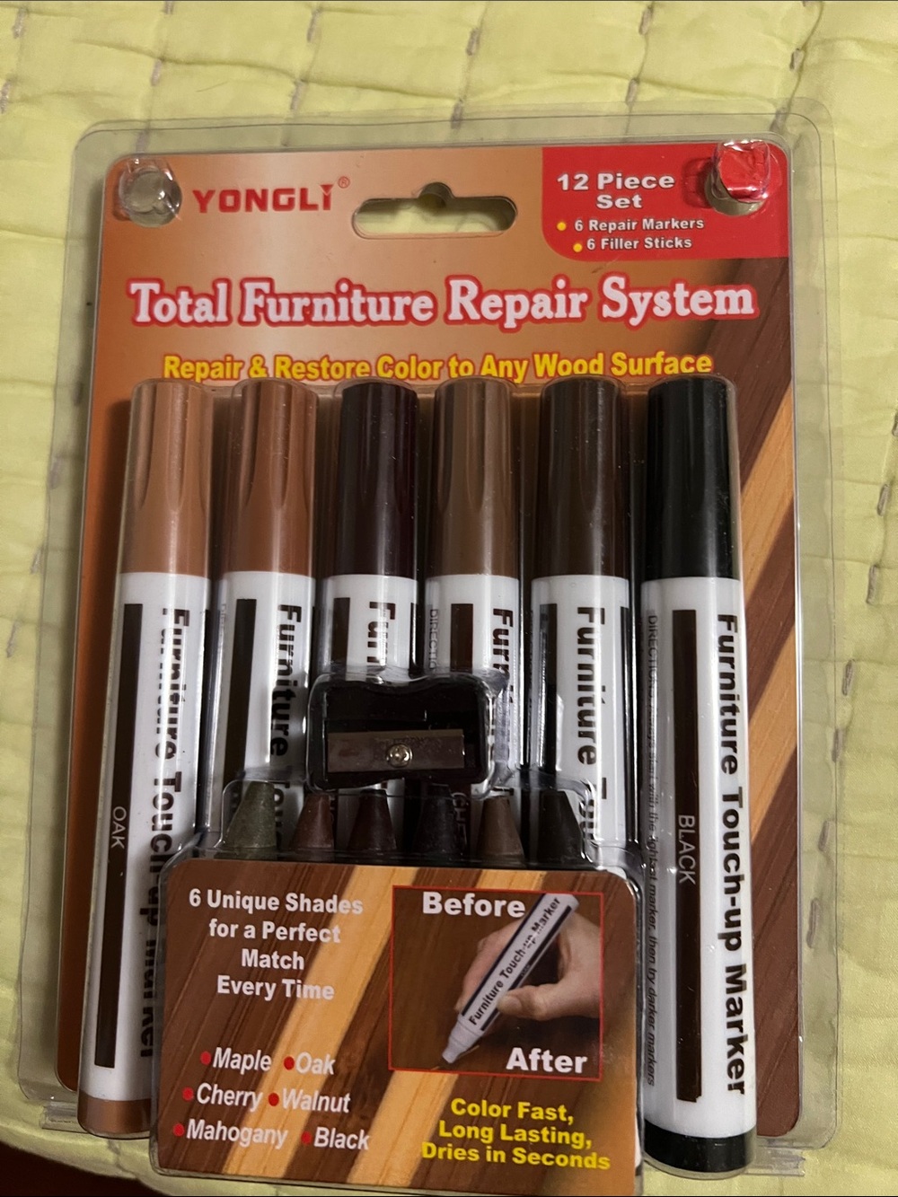 Yongli Total Furniture Repair System - Brown/Black Touch-Up Markers